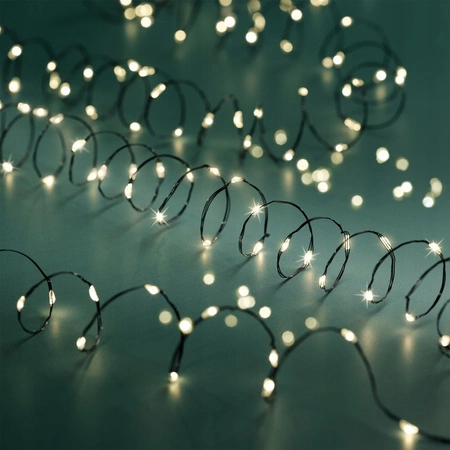 ECARLA Lampki Led światełka drucik 1000 LED 100m Ciepłe Białe LAMP49