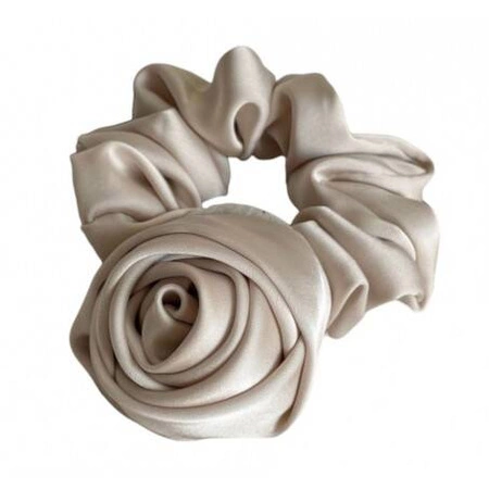 ECARLA gumka-frotka do włosów z Różą Kremowa GUM163K