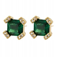 ECARLA kolczyki ze stali szlachetnej platerowanej 14k złotem KST3416