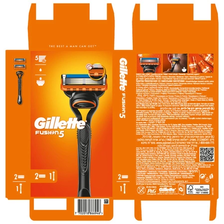 GILLETTE Fusion5 manual golarka + wkład 2szt