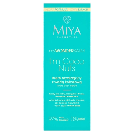 MIYA MyWonderBalm krem do twarzy nawilżający z wodą kokosową I’m Coco Nuts 75ml