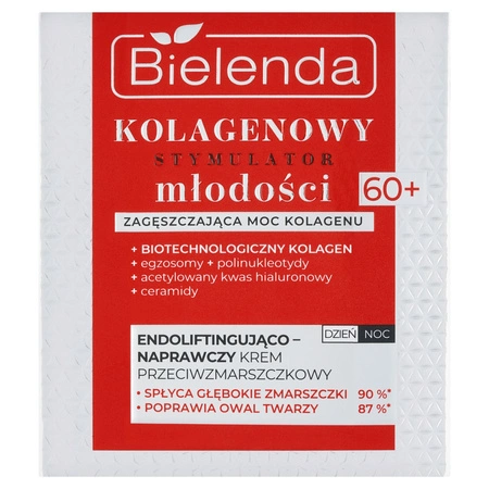 BIELENDA Kolagenowy Stymulator Młodości krem do twarzy dzień i noc 60+ 50ml