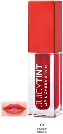 GOLDEN ROSE Juicy Tint Lip And Cheek Stain farbka do ust i policzków 01 Peach Sorbe 5,2ml 