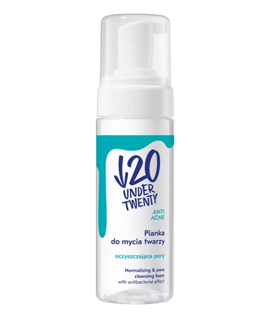 UNDER TWENTY Anti Acne pianka oczyszczająca pory do mycia twarzy 150ml