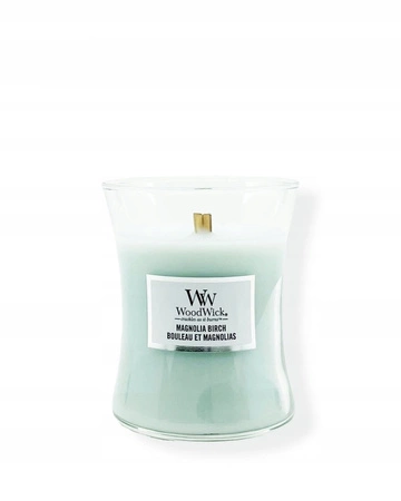 WOODWICK PlusWick średnia świeca w słoiku MAGNOLIA BIRCH 275g