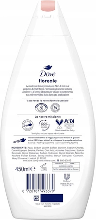 DOVE Bagnodoccia żel pod prysznic / płyn do kąpieli Floreale 450ml