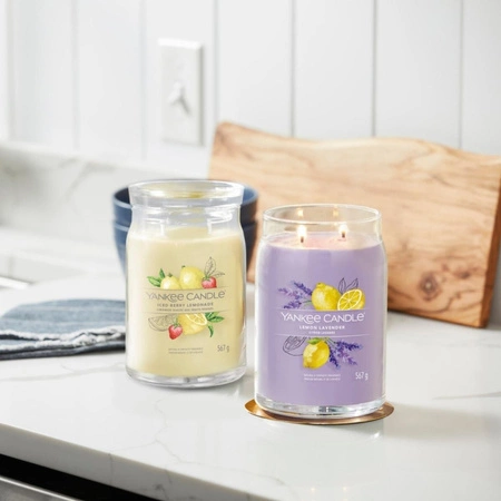 YANKEE CANDLE Signature Duża świeca w słoiku LEMON LAVENDER 567g