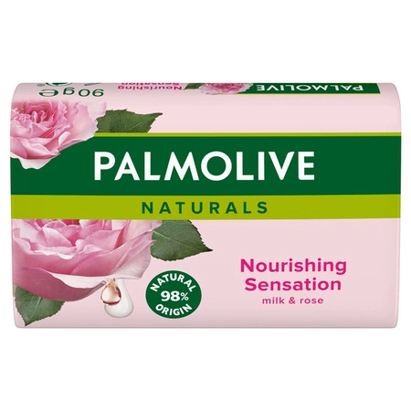 PALMOLIVE Naturals mydło w kostce Mleko Róża 90g