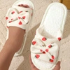 ECARLA kapcie ocieplane, antypoślizgowe Truskawki, rozmiar 39 PAN04R39