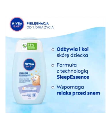 NIVEA Baby Nowa Formuła mleczko do ciała nawilżające Na Dobranoc 200ml