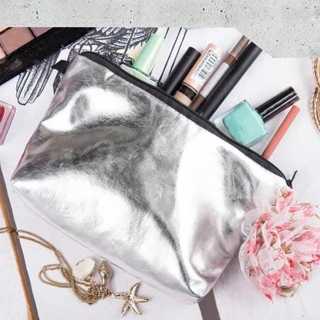 ECARLA kosmetyczka Srebrna KS5W9