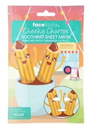 QUEST Face Facts maseczka do twarzy drukwana, w płacie Cheeky Churros