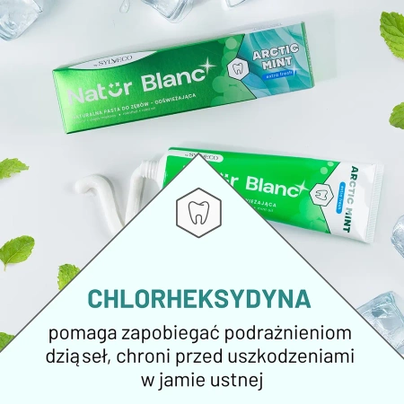 SYLVECO Natur Blanc pasta do zębów odświeżająca Arctic Mint 100ml