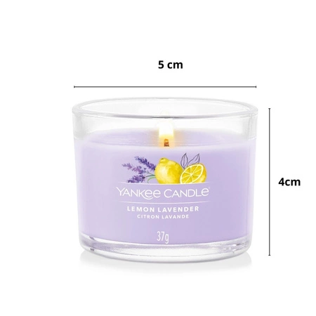 YANKEE CANDLE Signature Mini świeca w słoiku LEMON LAVENDER 37g