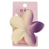 ECARLA spinka-klamra do włosów Kwiat Ombre Mat Krem z Fioletem SP402