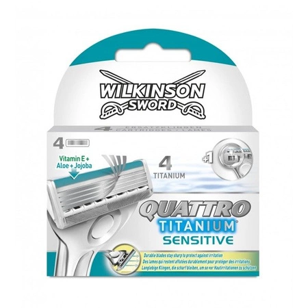 WILKINSON Quattro Titanum Sensitive wkłady do maszynki 4szt