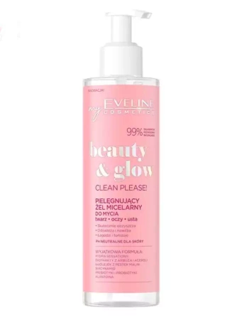 EVELINE Beauty and Glow Clean Please żel micelarny 200ml TERMIN 10-2024