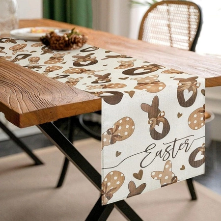 ECARLA bieżnik na stół świąteczny 180x33cm Króliczki BZK02
