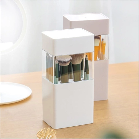 ECARLA organizer na pędzle 12szt pojemnik do suszenia 22x10,5x8cm Biel CB71B