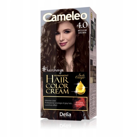 DELIA Cameleo farba do włosów permanentna 4.0 Medium Brown Omega+