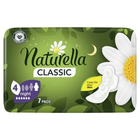 NATURELLA Camomile Classic Night podpaski ze skrzydełkami 7szt