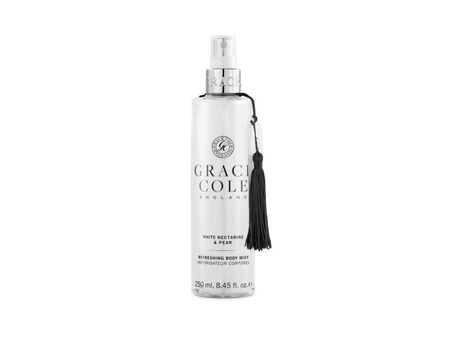 GRACE COLE White Nectarine & Pear mgiełka do włosów ciała 250ml