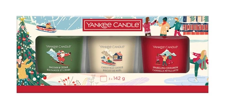 YANKEE CANDLE Apres Ski zestaw świec w kieliszkach 3x142g