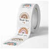 ECARLA naklejki na taśmie Thank You 25mm Tęcza NNK10 500szt
