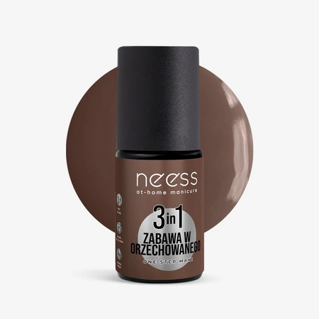NEESS One Step Mani lakier hybrydowy 3w1 Zabawa w Orzechowanego 4ml