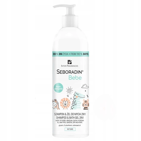 SEBORADIN Bebe 2w1 szampon i żel do mycia Hypoallergenic 500ml 