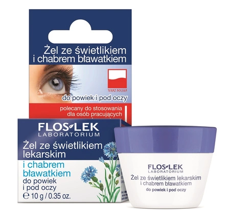 FLOSLEK Oczy żel pod oczy Świetlik i Chaber 10g 