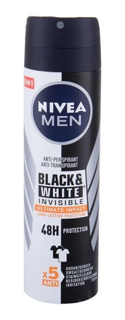 NIVEA Black & White Invisible antyperspirant w sprayu Ultimate Impact 150ml