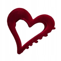 ECARLA spinka do włosów Velvet 6,5x6cm Bordo SP378BOR