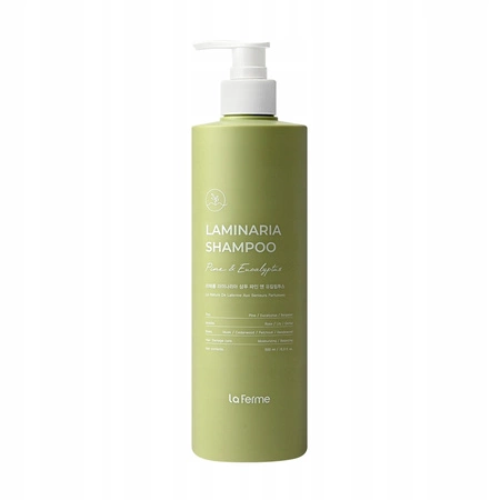 LA FERME Laminaria szampon do włosów z algami Pine & Eucalyptus 500ml