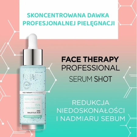 EVELINE Serum Shot 15% Niacinamide kuracja na niedoskonałości twarzy 30ml
