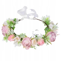 ECARLA wianek na głowę Retro Kwiaty Boho W103