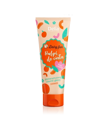 DELIA Dairy Fun budyń do ciała Pomarańczowy zawrót głowy 250ml TERMIN 10-2025