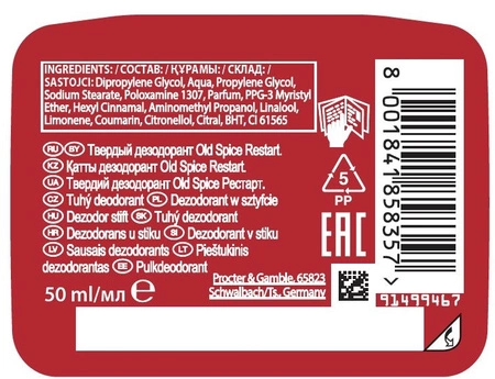 OLD SPICE Restart dezodorant w sztyfcie 50ml