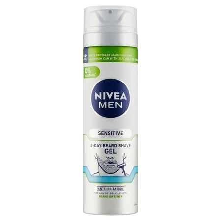 NIVEA Men żel do golenia 3-dniowy zarost Sensitive 200ml