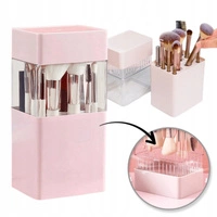 ECARLA organizer na pędzle 12szt pojemnik do suszenia 22x10,5x8cm Róż CB71R