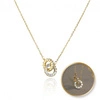 ECARLA naszyjnik ze stali szlachetnej pozłacanej KÓŁKA NST2167