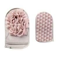 ECARLA dwustronna gąbka do mycia ciała Różowa