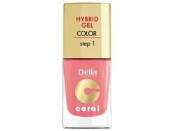 DELIA Coral Hybrid Gel hybrydowy lakier do paznokci 16 Ciepły Róż 11ml