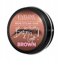 EVELINE Brow & Go! mydło do stylizacji brwi So Fluffy Brown 6g