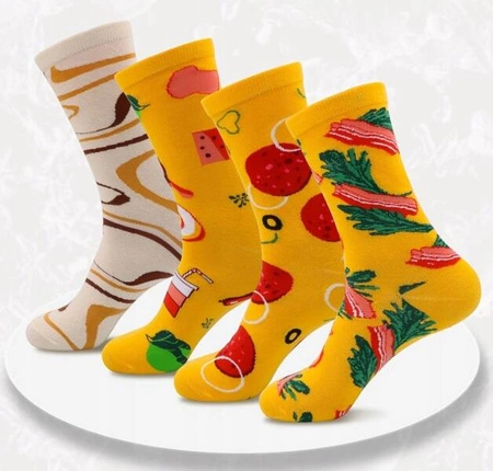 ECARLA skarpetki zestaw prezentowy XXL Hamburger 3w1 SKAR05