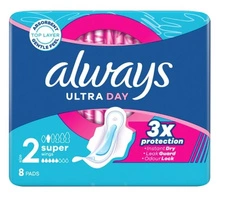 ALWAYS Ultra Day Super Plus podpaski higieniczne ze skrzydełkami 8szt