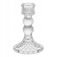 ECARLA świecznik dekoracyjny szklany Glamour 13cm SW14
