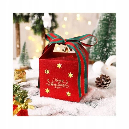 ECARLA torebka ozdobna świąteczna 10x 10x 10cm OPO39