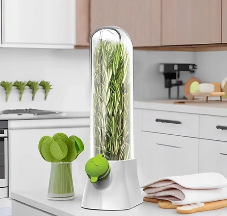 ECARLA pojemnik do przechowywania świeżych ziół do lodówki POJ09