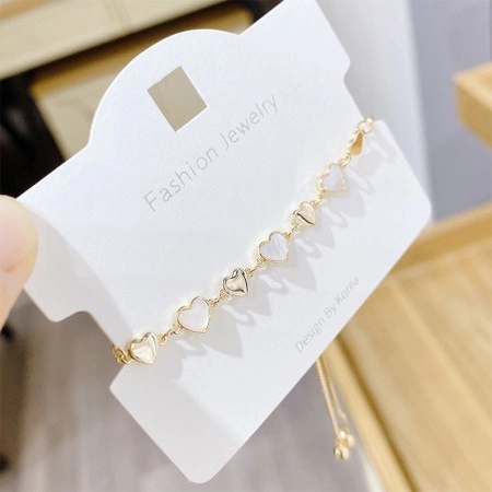 ECARLA bransoletka na rękę ze stali chirurgicznej pozłacanej SERCA BST1532